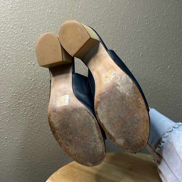 MADEWELL The Devon Black Leather Open Toe Heeled Slip On Mules Women’s 8.5 - Picture 16 of 16